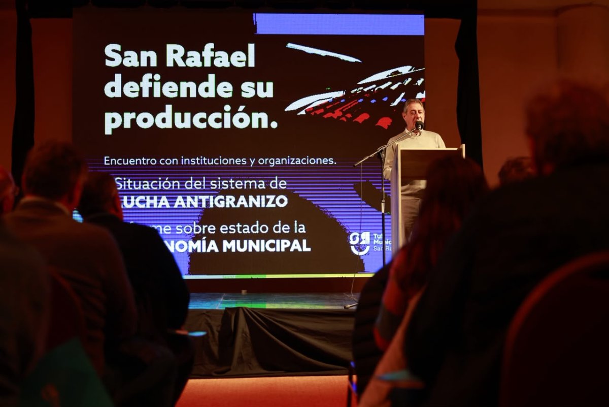 CON EL APOYO DE SUS ENTIDADES SAN RAFAEL PIDIÓ LA CONTINUIDAD DE LA LUCHA ANTIGRANIZO CON FINANCIAMIENTO PROVINCIAL